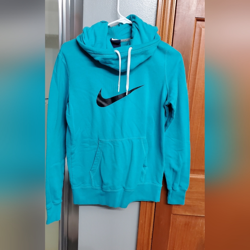Nike Teal Hoodie with Black Logo
